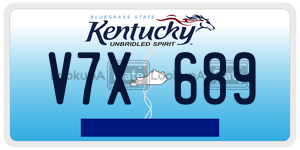 V7X689  license plate in KY