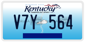 V7Y564  license plate in KY