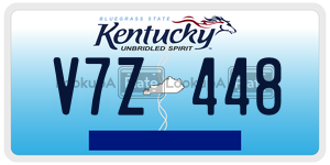 V7Z448  license plate in KY