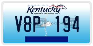 V8P194  license plate in KY