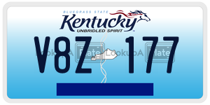 V8Z177  license plate in KY