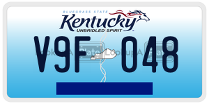 V9F048  license plate in KY