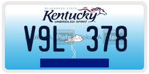 V9L378  license plate in KY