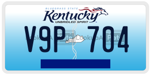V9P704  license plate in KY