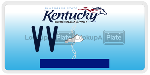 VV  license plate in KY