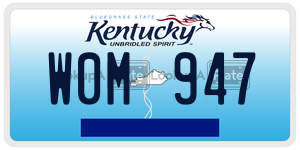 W0M947  license plate in KY