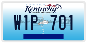 W1P701  license plate in KY