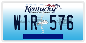 W1R576  license plate in KY
