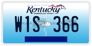 W1S366  license plate in KY