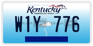 W1Y776  license plate in KY