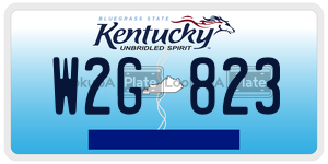 W2G823  license plate in KY