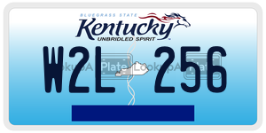 W2L256  license plate in KY
