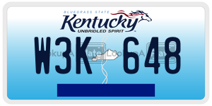 W3K648  license plate in KY