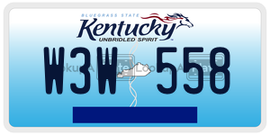 W3W558  license plate in KY