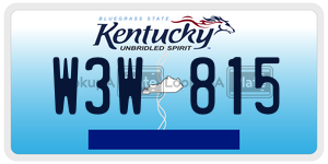 W3W815  license plate in KY