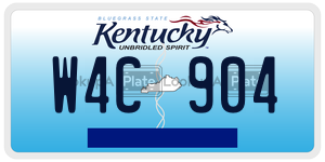W4C904  license plate in KY