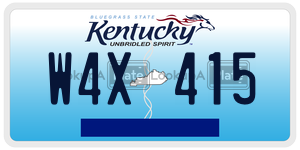 W4X415  license plate in KY
