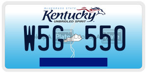 W5G550  license plate in KY