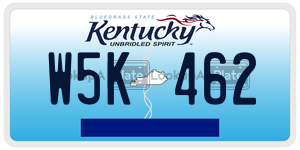W5K462  license plate in KY