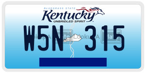 W5N315  license plate in KY