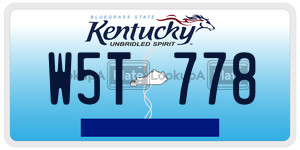 W5T778  license plate in KY
