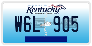 W6L905  license plate in KY