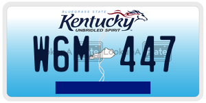 W6M447  license plate in KY