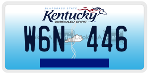 W6N446  license plate in KY