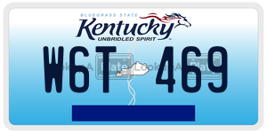 W6T469  license plate in KY