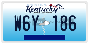 W6Y186  license plate in KY