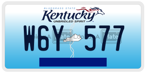 W6Y577  license plate in KY
