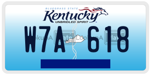 W7A618  license plate in KY