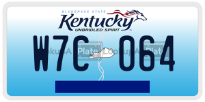 W7C064  license plate in KY