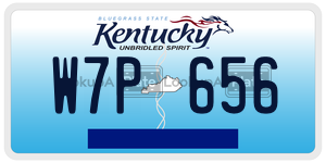 W7P656  license plate in KY
