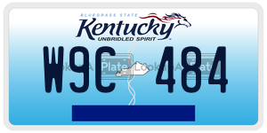 W9C484  license plate in KY