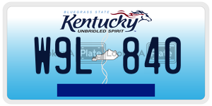 W9L840  license plate in KY