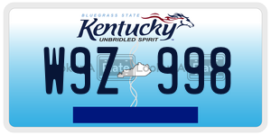 W9Z998  license plate in KY