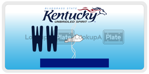 WW license plate in Kentucky