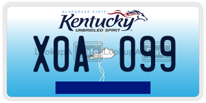 X0A099  license plate in KY