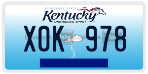 X0K978  license plate in KY