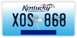 X0S868  license plate in KY