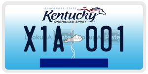 X1A001  license plate in KY