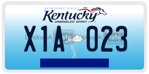 X1A023  license plate in KY