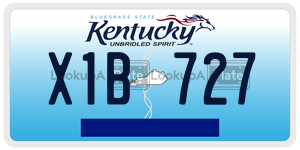X1B727  license plate in KY