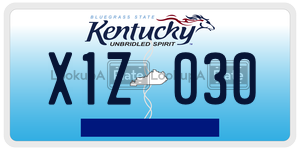 X1Z030  license plate in KY