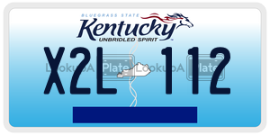 X2L112  license plate in KY