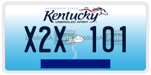 X2X101  license plate in KY