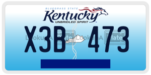 X3B473  license plate in KY
