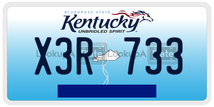 X3R733  license plate in KY