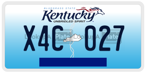 X4C027  license plate in KY